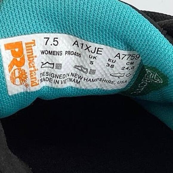 Timberland PRO Size 7.5 Black/Blue Drivetrain Work Sneaker Composite Toe G23-3 - Picture 6 of 9